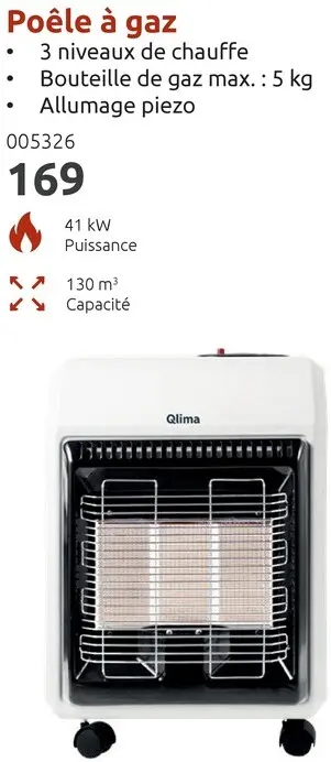 Offre: Poêle à gaz