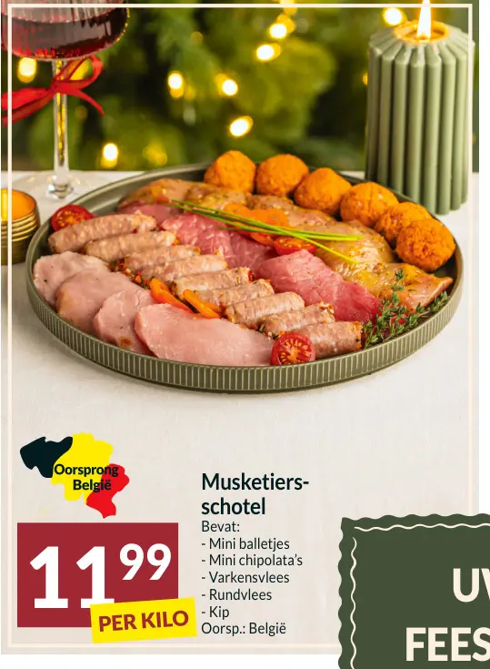 Promotie: Musketiers-schotel