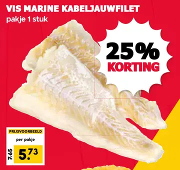 Aanbieding: Kabeljauwfilet