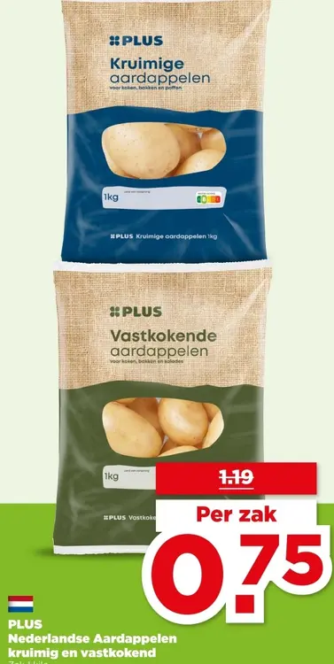 Aanbieding: Aardappelen kruimig en vastkokend