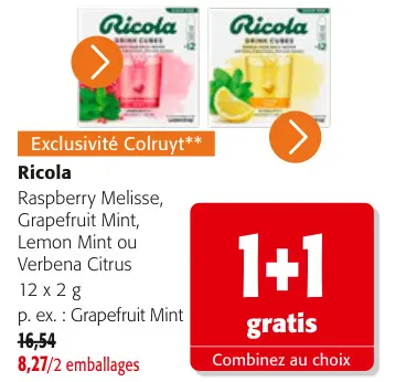 Offre: Ricola Drink Cubes