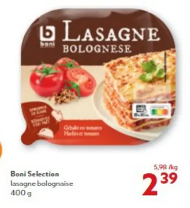 Offre: Lasagne Bolognese