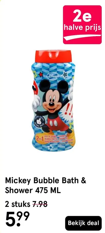 Aanbieding: Mickey Bubble Bath & Shower