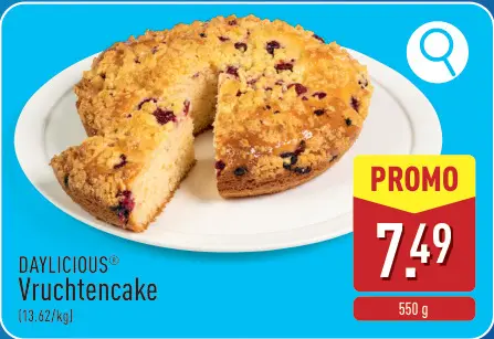 Promotie: DAYLICIOUS Vruchtencake