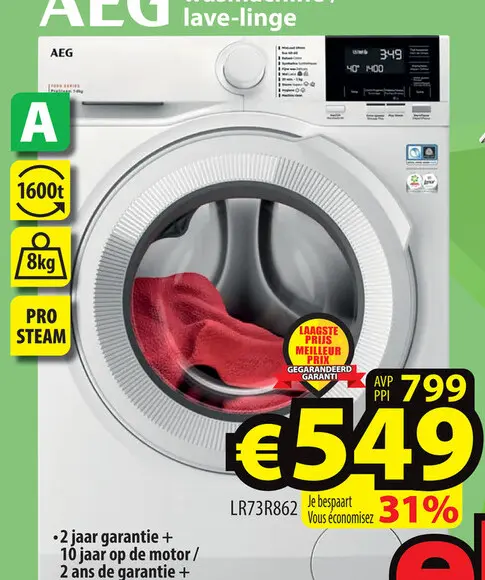 Promotie: Wasmachine