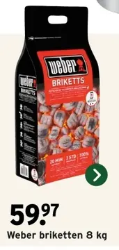 Aanbieding: Weber briketten