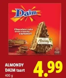 Aanbieding: ALMONDY DAIM taart