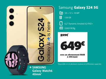 Offre: Samsung Galaxy S24 5G