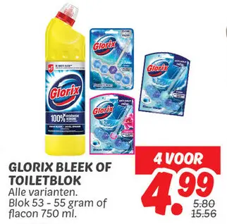 Aanbieding: Glorix Bleek of Toiletblok