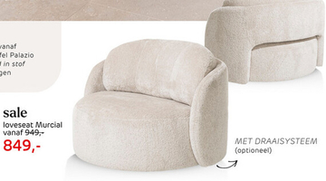 Aanbieding: Murcial, Loveseat - Diameter 100 Cm