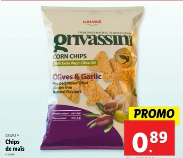 Offre: GRIVAS Chips de maïs