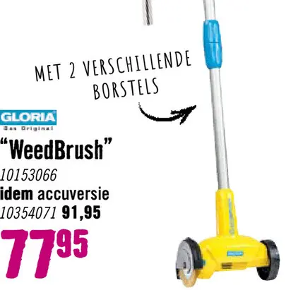 Aanbieding: WeedBrush onkruidborstel voegenborstel