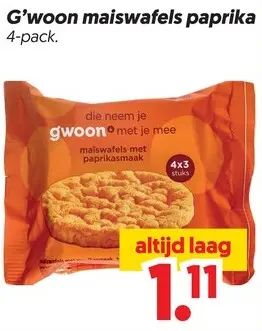 Aanbieding: Maiswafels paprika