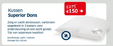 Aanbieding: Kussen Superior Dons