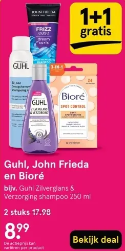 Aanbieding: Guhl, John Frieda en Bioré