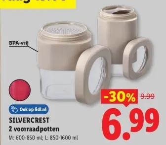 Aanbieding: 2 voorraadpotten