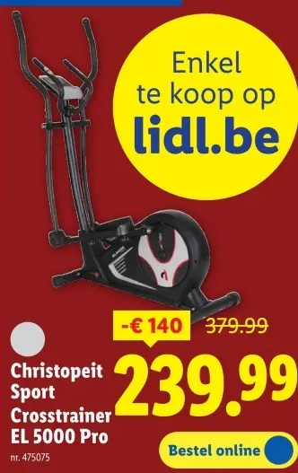 Promotie: Crosstrainer EL 5000 Pro