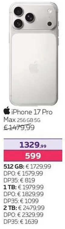 Promotie: iPhone 17 Pro
