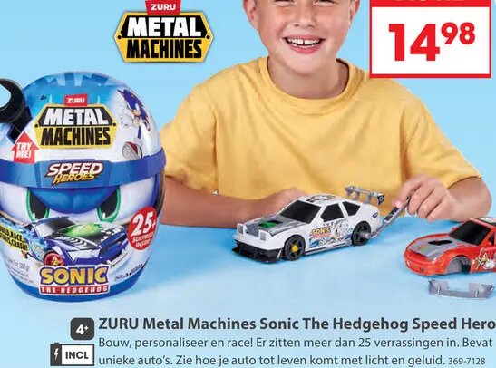 Aanbieding: Metal Machines Helm Sonic Speed Heroes