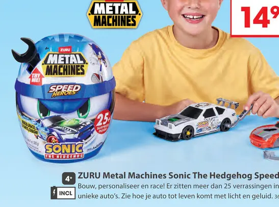 Aanbieding: Metal Machines Helm Sonic Speed Heroes