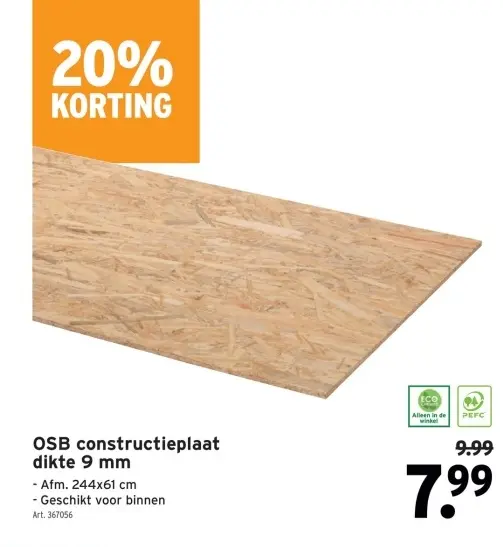 Promotie: OSB constructieplaat