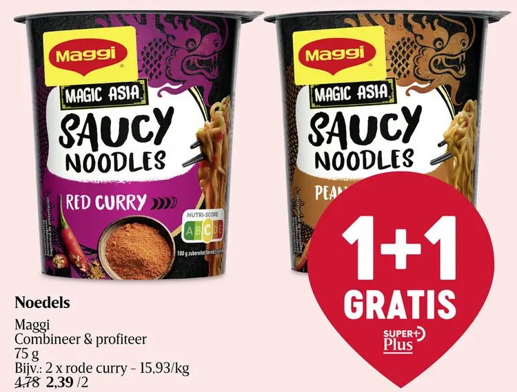 Aanbieding: Noodles | Rode Curry