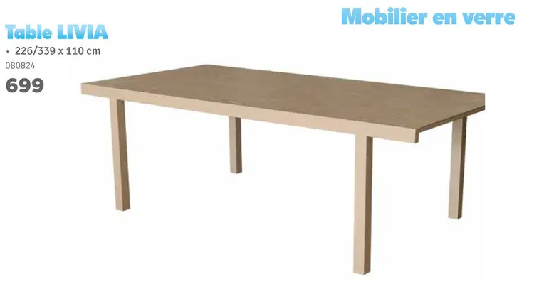 Offre: Table LIVIA