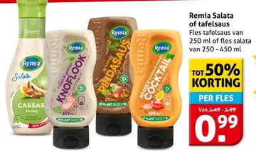 Aanbieding: Remia Salata of tafelsaus
