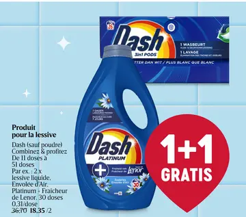 Offre: Produit pour la lessive