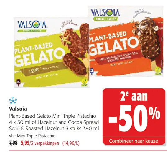 Promotie: Plant-Based Gelato Mini Triple Pistachio