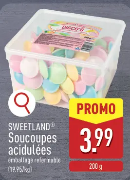 Offre: Soucoupes acidulées