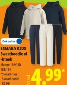 Aanbieding: Sweathoodie of -broek