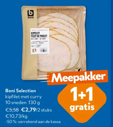 Promotie: Kipfilet met curry