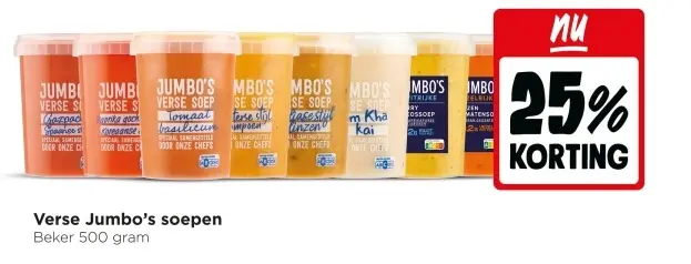 Aanbieding: Verse Jumbo's soepen