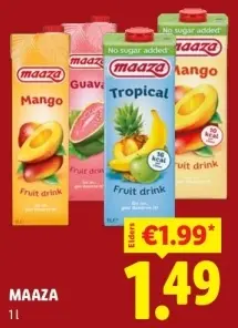 Aanbieding: Fruit drink
