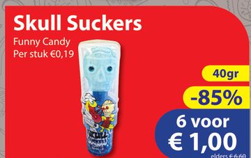 Aanbieding: Skull Suckers Funny Candy