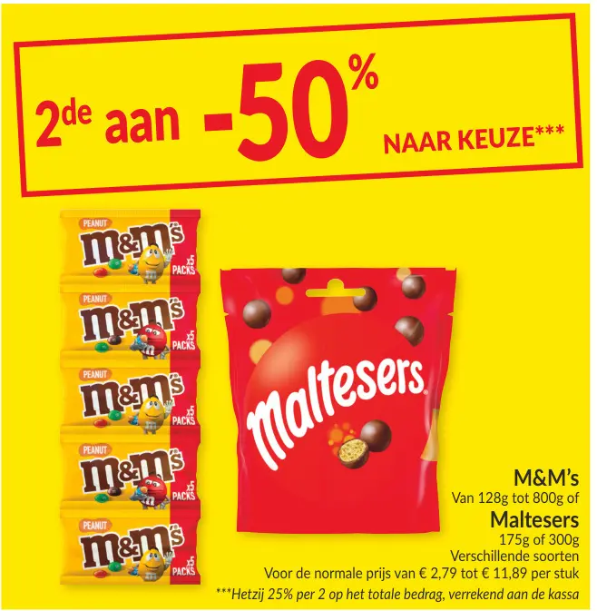 Promotie: M&M's or Maltesers