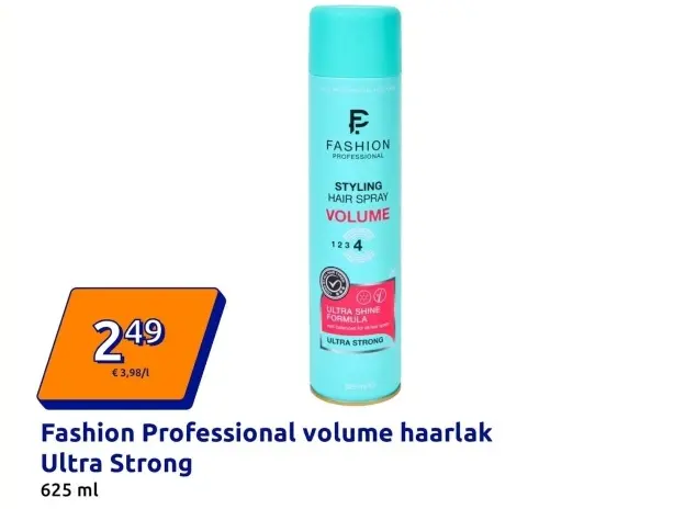 Aanbieding: Fashion Professional volume haarlak Ultra Strong