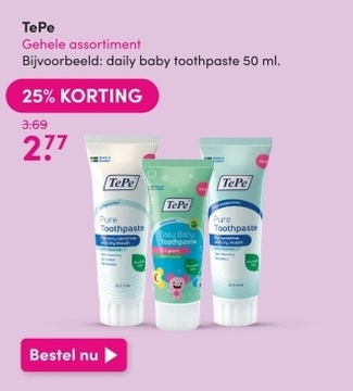 Aanbieding: TePe Pure Toothpaste
