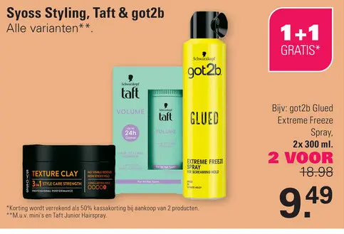 Aanbieding: got2b Glued Extreme Freeze Spray