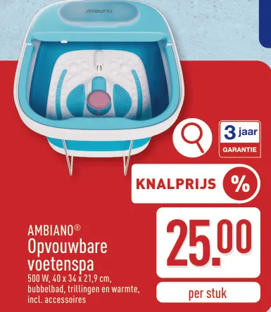 Promotie: Opvouwbare voetenspa