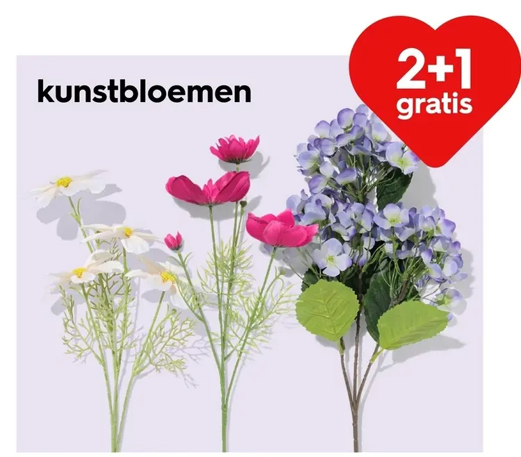 Aanbieding: kunstbloemen