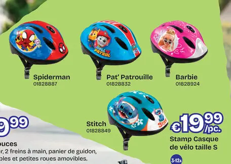 Offre: Stamp Casque de vélo Stitch taille S