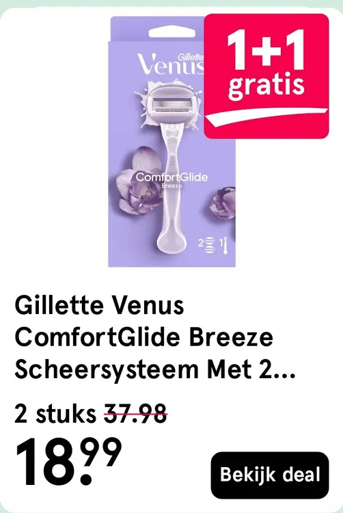 Aanbieding: Gillette Venus ComfortGlide Breeze Scheersyst
