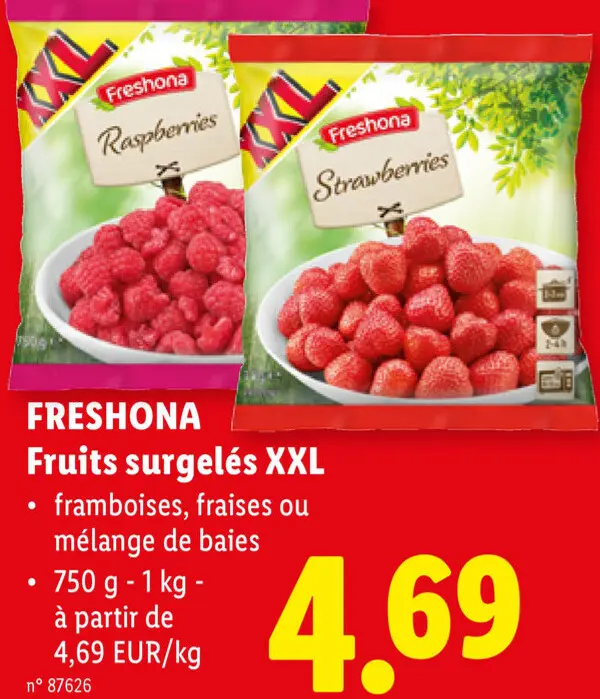 Offre: Fruits surgelés XXL
