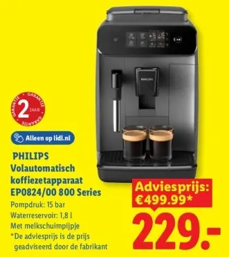 Aanbieding: Volautomatisch koffiezetapparaat EP0824/00 800 Series
