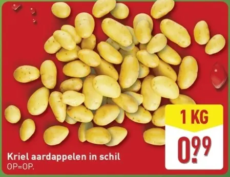 Aanbieding: Kriel aardappelen in schil