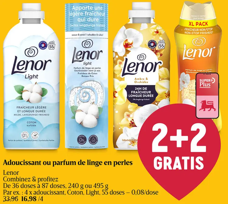 Offre: Adoucissant ou parfum de linge en perles