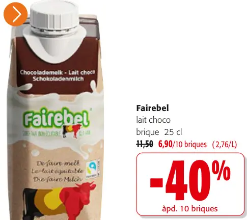 Offre: Lait choco