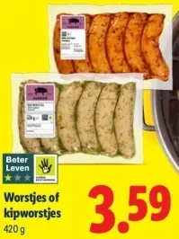 Aanbieding: Worstjes of kipworstjes